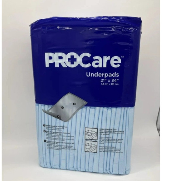 3pack case of ProCare Underpads 21" x 34" Overnight Absorbent Disposable 50CT - Picture 4 of 4